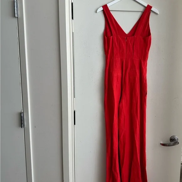10 Crosby Derek Lam x Intermix Red Jumpsuit